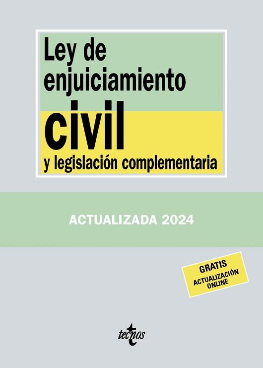 LEY DE ENJUICIAMIENTO CIVIL Y LEGISLACIÓN COMPLEMENTARIA (EDICIÓN SEPTIEMBRE 2024) | 9788430988402 | EDITORIAL TECNOS | Llibreria Aqualata | Comprar llibres en català i castellà online | Comprar llibres Igualada