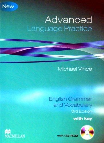 ADVANCED LANGUAGE PRACTICE WITH KEY + CD-ROM 3A. ED. | 9780230727069 | VINCE, MICHAEL | Llibreria Aqualata | Comprar libros en catalán y castellano online | Comprar libros Igualada