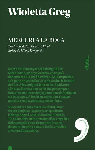 MERCURI A LA BOCA | 9788416738212 | GREG, WIOLETTA | Llibreria Aqualata | Comprar llibres en català i castellà online | Comprar llibres Igualada