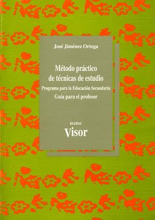 METODO PRACTICO DE TECNICAS DE ESTUDIO.PROFESOR | 9788477745037 | JIMENEZ ORTEGA, JOSE | Llibreria Aqualata | Comprar llibres en català i castellà online | Comprar llibres Igualada