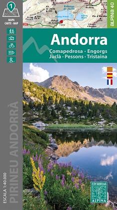 ANDORRA (MAPA ALPINA 40 - COMAPEDROSA, ENGORGS, JUCLÀ, PESSONS, TRISTAINA -  ESCALA 1:40 000) | 9788470111235 | Llibreria Aqualata | Comprar llibres en català i castellà online | Comprar llibres Igualada