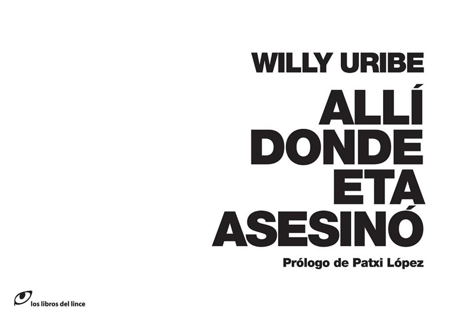 ALLI DONDE ETA ASESINO | 9788415070146 | URIBE, WILLY | Llibreria Aqualata | Comprar llibres en català i castellà online | Comprar llibres Igualada