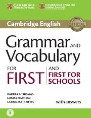 GRAMMAR AND VOCABULARY FOR FIRST AND FIRST FOR SCHOOLS BOOK WITH ANSWERS AND AUD | 9781107481060 | THOMAS,BARBARA / HASHEMI,LOUISE / MATTHEWS,LAURA | Llibreria Aqualata | Comprar llibres en català i castellà online | Comprar llibres Igualada