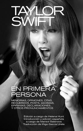 TAYLOR SWIFT: EN PRIMERA PERSONA. MEMORIAS, OPINIONES, CITAS, RECUERDOS, POSTS, | 9788418404603 | Llibreria Aqualata | Comprar llibres en català i castellà online | Comprar llibres Igualada