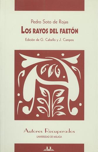 RAYOS DEL FAETON, LOS | 9788474965964 | SOTO DE ROJAS, PEDRO | Llibreria Aqualata | Comprar llibres en català i castellà online | Comprar llibres Igualada