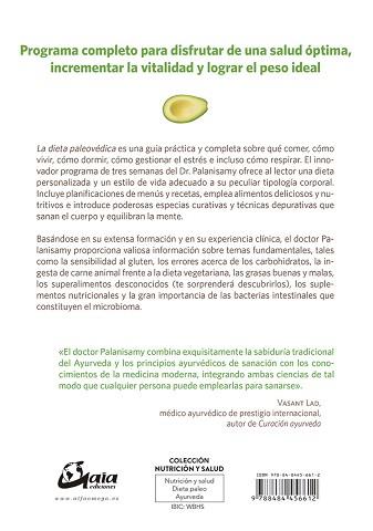 DIETA PALEOVÉDICA, LA | 9788484456612 | PALANISAMY, DR. AKIL | Llibreria Aqualata | Comprar llibres en català i castellà online | Comprar llibres Igualada