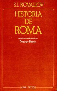 HISTORIA DE ROMA | 9788476004722 | KOVALIOV, S.I. | Llibreria Aqualata | Comprar llibres en català i castellà online | Comprar llibres Igualada