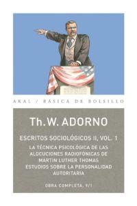 ESCRITOS SOCIOLOGICOS II, VOL. 1 | 9788446016830 | ADORNO, THEODOR W. | Llibreria Aqualata | Comprar llibres en català i castellà online | Comprar llibres Igualada