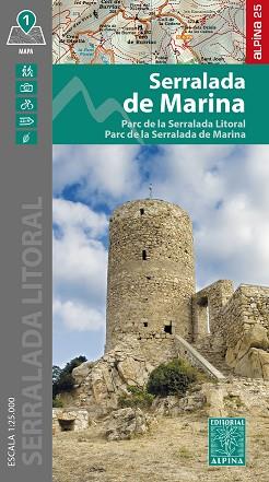 SERRALADA DE MARINA (ESCALA 1:25 000) | 9788470111389 | Llibreria Aqualata | Comprar llibres en català i castellà online | Comprar llibres Igualada