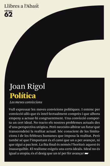 POLITICA. LES MEVES CONVICCIONS | 9788429767148 | RIGOL, JOAN | Llibreria Aqualata | Comprar llibres en català i castellà online | Comprar llibres Igualada