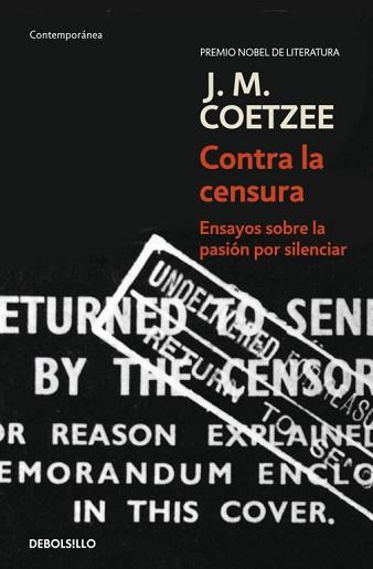 CONTRA LA CENSURA (CONTEMPORANEA 342/12) | 9788483466902 | COETZEE, J.M. | Llibreria Aqualata | Comprar llibres en català i castellà online | Comprar llibres Igualada