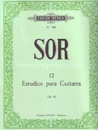 12 ESTUDIOS PARA GUITARRA OP. 60 | SOR60 | SOR | Llibreria Aqualata | Comprar llibres en català i castellà online | Comprar llibres Igualada