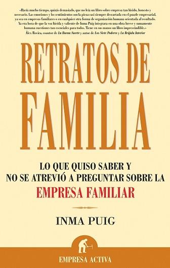 RETRATOS DE FAMILIA : LO QUE QUISO SABER Y NO SE ATREVIO A P | 9788496627161 | PUIG SANTOS, INMA | Llibreria Aqualata | Comprar llibres en català i castellà online | Comprar llibres Igualada