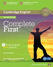 COMPLETE FIRST FOR SPANISH SPEAKERS STUDENT'S BOOK WITH ANSWERS WITH CD-ROM 2ND | 9788483238158 | BROOK-HART, GUY | Llibreria Aqualata | Comprar llibres en català i castellà online | Comprar llibres Igualada