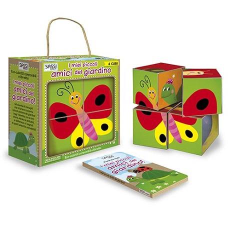 CUBOS Y LIBRO. ECO-CUBITOS MIS PEQUEÑOS AMIGOS DEL JARDÍN | 9788868600914 | Llibreria Aqualata | Comprar llibres en català i castellà online | Comprar llibres Igualada