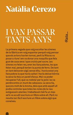 I VAN PASSAR TANTS ANYS | 9788416738045 | CEREZO, NATÀLIA | Llibreria Aqualata | Comprar libros en catalán y castellano online | Comprar libros Igualada