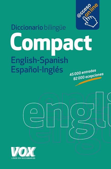 DICCIONARIO COMPACT ENGLISH-SPANISH / ESPAÑOL-INGLÉS | 9788499740430 | Llibreria Aqualata | Comprar llibres en català i castellà online | Comprar llibres Igualada