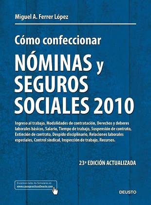 COMO CONFECCIONAR NOMINAS Y SEGUROS SOCIALES | 9788423427765 | FERRER LOPEZ, MIGUEL A | Llibreria Aqualata | Comprar llibres en català i castellà online | Comprar llibres Igualada