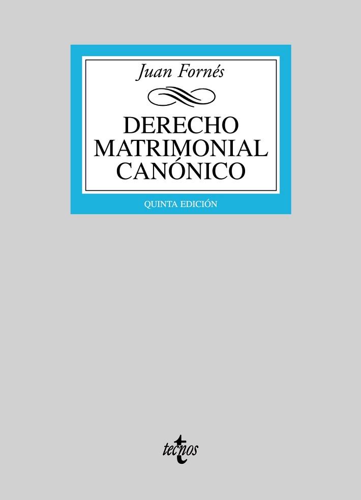 DERECHO MATRIMONIAL CANONICO | 9788430947522 | FORNES, JUAN | Llibreria Aqualata | Comprar llibres en català i castellà online | Comprar llibres Igualada