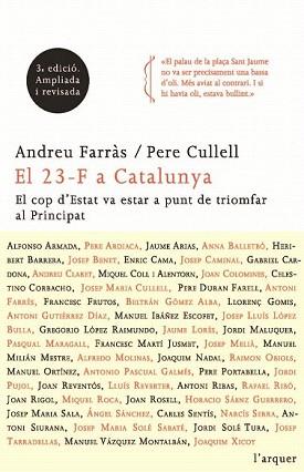 23-F A CATALUNYA, EL (L'ARQUER) | 9788466411271 | FARRAS, ANDREU / CULLELL, PERE | Llibreria Aqualata | Comprar libros en catalán y castellano online | Comprar libros Igualada