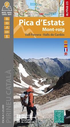 PICA D'ESTATS. MONT-ROIG - VALL FERRERA - VALL DE CARDÓS (ESCALA 1:25 000) | 9788470111266 | Llibreria Aqualata | Comprar llibres en català i castellà online | Comprar llibres Igualada