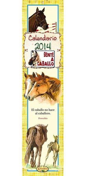 2014 CALENDARIO GENTE A CABALLO PEQUEÑO | 9788415401551 | TODOLIBRO, EQUIPO | Llibreria Aqualata | Comprar libros en catalán y castellano online | Comprar libros Igualada