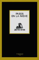 PASOS EN LA NIEVE (MARGINALES 222) | 9788483109571 | SILES, JAIME | Llibreria Aqualata | Comprar llibres en català i castellà online | Comprar llibres Igualada