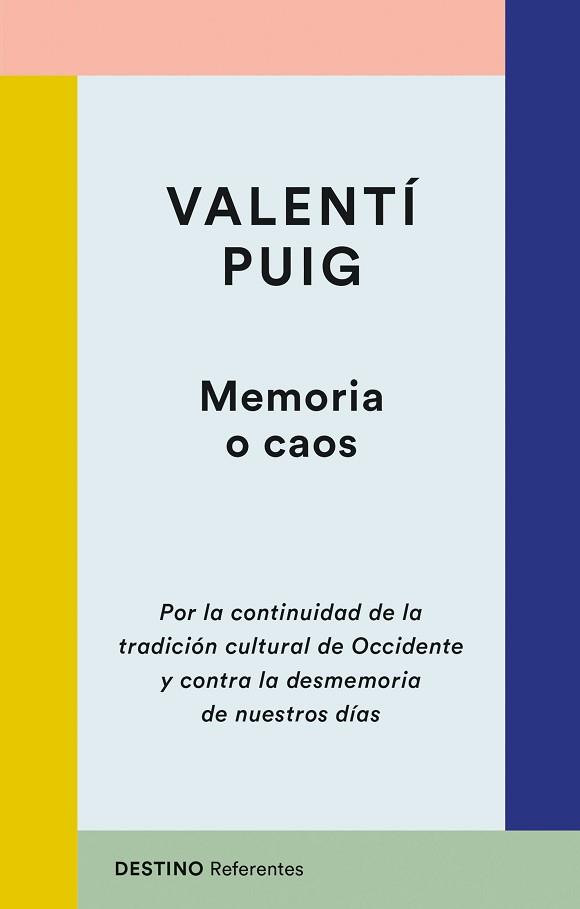 MEMORIA O CAOS | 9788423356324 | PUIG, VALENTÍ | Llibreria Aqualata | Comprar libros en catalán y castellano online | Comprar libros Igualada
