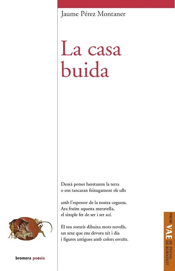 CASA BUIDA, LA | 9788490261903 | PÉREZ MONTANER, JAUME | Llibreria Aqualata | Comprar llibres en català i castellà online | Comprar llibres Igualada