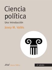 CIENCIA POLÍTICA. UNA INTRODUCCIÓN (6A EDICION) | 9788434456280 | JOSEP M. VALLÈS/SALVADOR MARTÍ PUIG | Llibreria Aqualata | Comprar libros en catalán y castellano online | Comprar libros Igualada