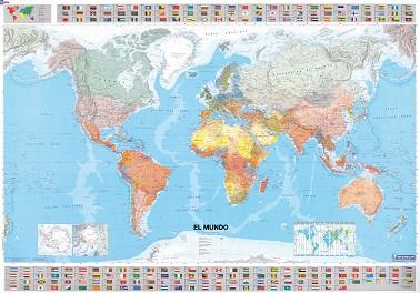 MAPA MURAL EL MUNDO PLASTIFICAT 1:28500000 13703 | 9782061009888 | Llibreria Aqualata | Comprar llibres en català i castellà online | Comprar llibres Igualada