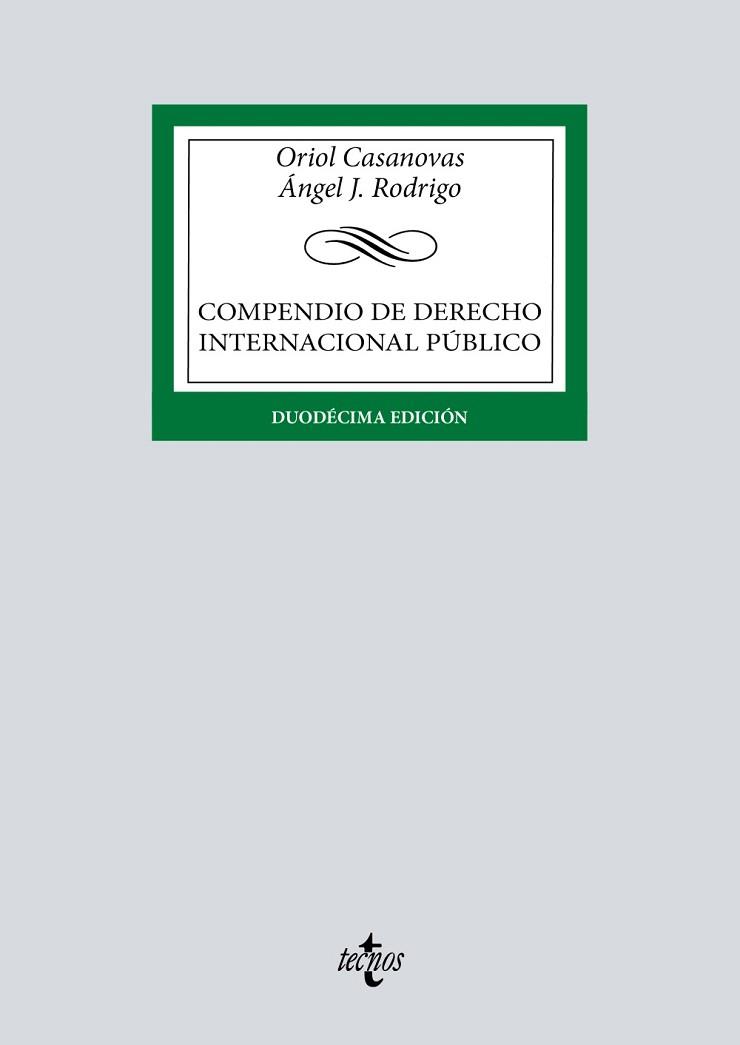 COMPENDIO DE DERECHO INTERNACIONAL PÚBLICO | 9788430988150 | CASANOVAS, ORIOL/RODRIGO, ÁNGEL J. | Llibreria Aqualata | Comprar llibres en català i castellà online | Comprar llibres Igualada