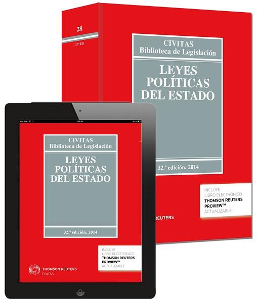 LEYES POLÍTICAS DEL ESTADO (PAPEL + E-BOOK) | 9788447046959 | ALBERTI ROVIRA, ENOCH/GONZÁLEZ BEILFUSS, MARKUS | Llibreria Aqualata | Comprar llibres en català i castellà online | Comprar llibres Igualada