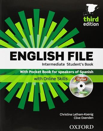 ENGLISH FILE INTERMEDIATE STUDENT'S BOOK+ITUTOR+PB PACK 3ED | 9780194520379 | CLIVE OXENDEN/CRISTINA LATHAM KOENIG/PAUL SELIGSON | Llibreria Aqualata | Comprar llibres en català i castellà online | Comprar llibres Igualada