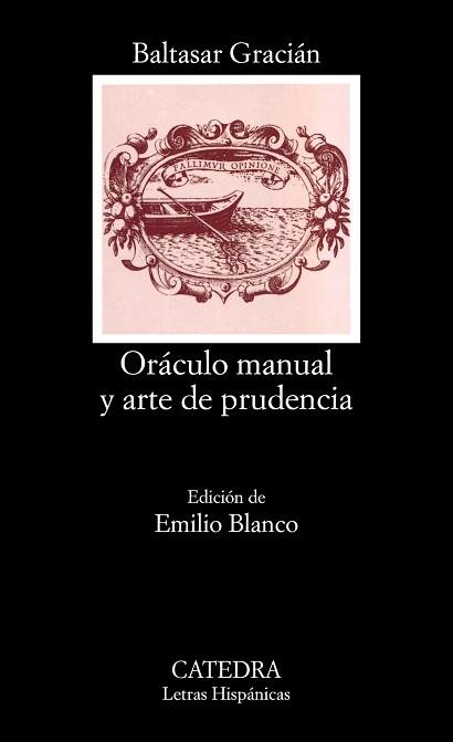 ORACULO MANUAL Y ARTE DE PRUDENCIA (L.H. 395) | 9788437613499 | GRACIAN, BALTASAR | Llibreria Aqualata | Comprar libros en catalán y castellano online | Comprar libros Igualada