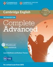 COMPLETE ADVANCED WORKBOOK WITH ANSWERS WITH AUDIO CD 2ND EDITION | 9781107675179 | MATTHEWS, LAURA/THOMAS, BARBARA | Llibreria Aqualata | Comprar llibres en català i castellà online | Comprar llibres Igualada