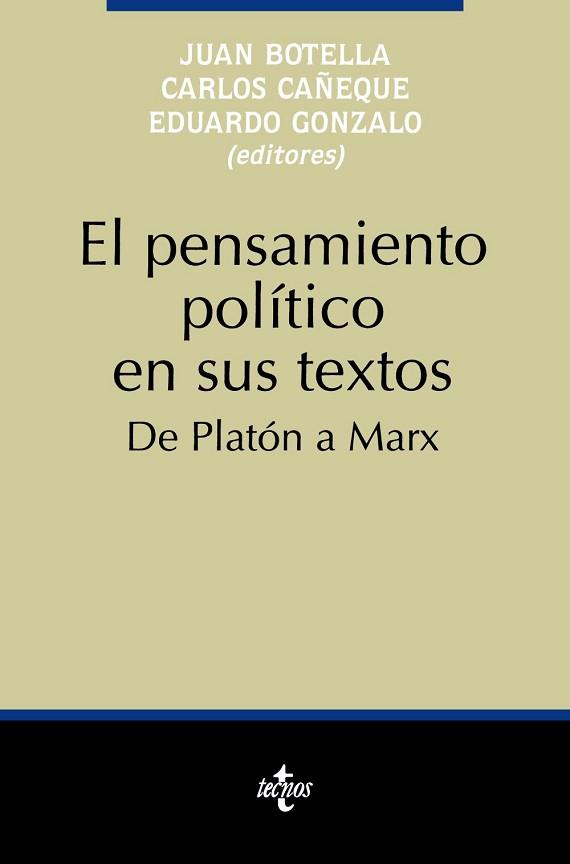 PENSAMIENTO POLITICO EN SUS TEXTOS | 9788430925223 | BOTELLA,JUAN | Llibreria Aqualata | Comprar libros en catalán y castellano online | Comprar libros Igualada