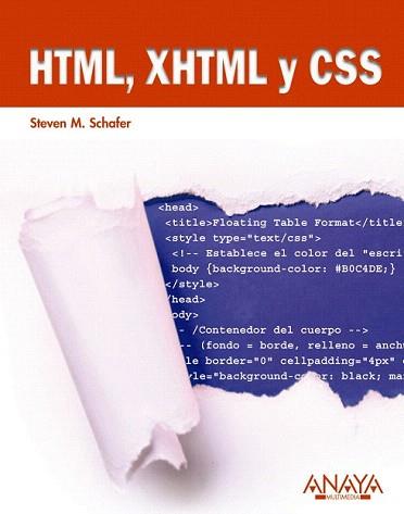 HTML, XHTML Y CSS | 9788441527676 | SCHAFER, STEVEN M. | Llibreria Aqualata | Comprar libros en catalán y castellano online | Comprar libros Igualada