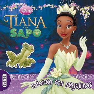 TIANA Y EL SAPO. COLOREO CON PEGATINAS | 9788444163420 | WALT DISNEY COMPANY | Llibreria Aqualata | Comprar llibres en català i castellà online | Comprar llibres Igualada