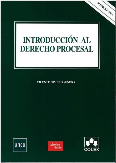 INTRODUCCIÓN AL DERECHO PROCESAL 9ª ED. | 9788483424353 | GIMENO SENDRA, VICENTE | Llibreria Aqualata | Comprar llibres en català i castellà online | Comprar llibres Igualada