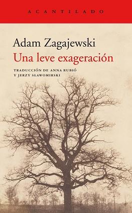 UNA LEVE EXAGERACIÓN | 9788417346980 | ZAGAJEWSKI, ADAM | Llibreria Aqualata | Comprar llibres en català i castellà online | Comprar llibres Igualada