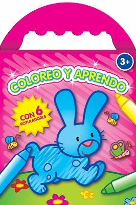 COLOREO Y APRENDO (ROSA) (CON 6 ROTULADORES) +3 | 9788408078456 | Llibreria Aqualata | Comprar libros en catalán y castellano online | Comprar libros Igualada