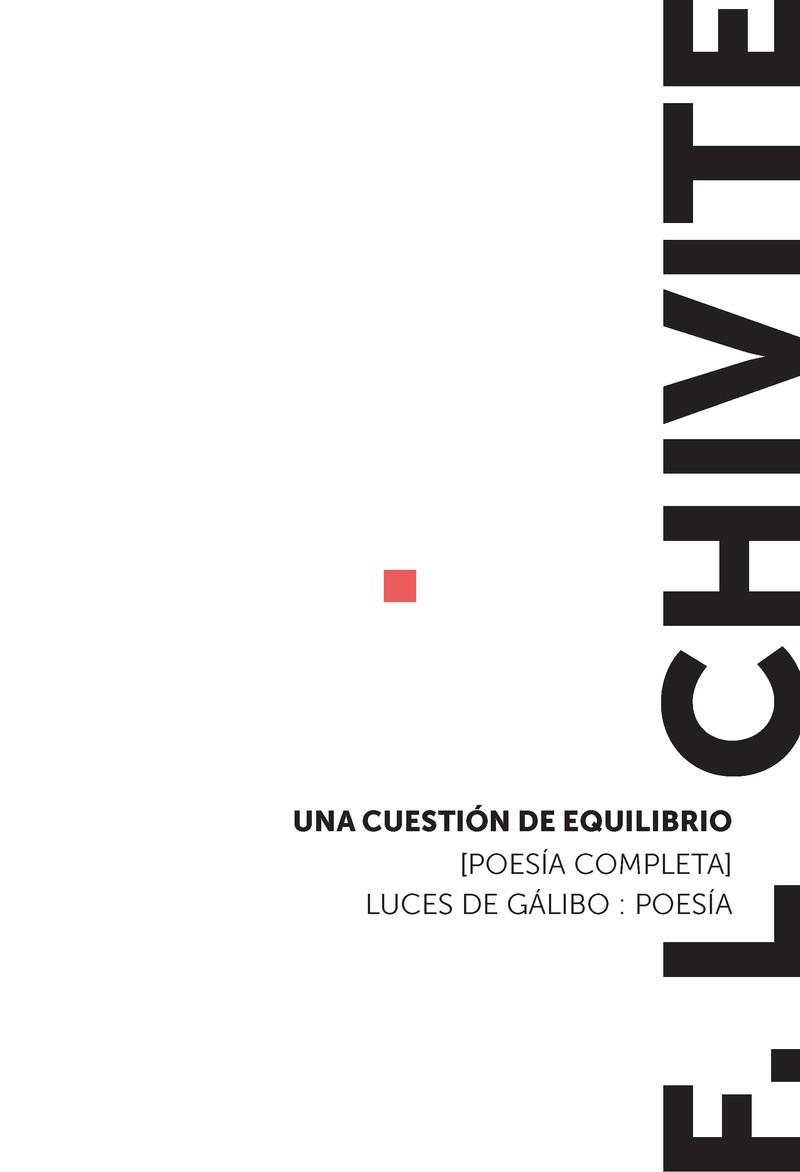 UNA CUESTIÓN DE EQUILIBRIO | 9788415117766 | CHIVITE, FERNANDO LUIS | Llibreria Aqualata | Comprar llibres en català i castellà online | Comprar llibres Igualada