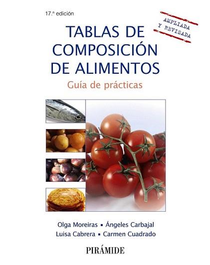 TABLAS DE COMPOSICIÓN DE ALIMENTOS | 9788436833638 | MOREIRAS TUNI, OLGA/CARBAJAL, ÁNGELES/CABRERA FORNEIRO, LUISA/CUADRADO VIVES, CARMEN | Llibreria Aqualata | Comprar llibres en català i castellà online | Comprar llibres Igualada