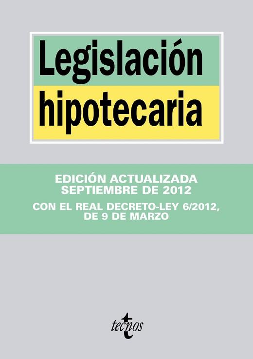 LEGISLACIÓN HIPOTECARIA | 9788430955688 | Llibreria Aqualata | Comprar llibres en català i castellà online | Comprar llibres Igualada