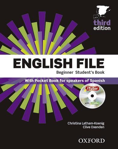 ENGLISH FILE 3RD EDITION BEGINNER PACK STUDENT'S BOOK, ITUTOR Y LIBRO FOTOCOPIAB | 9780194501545 | Llibreria Aqualata | Comprar llibres en català i castellà online | Comprar llibres Igualada