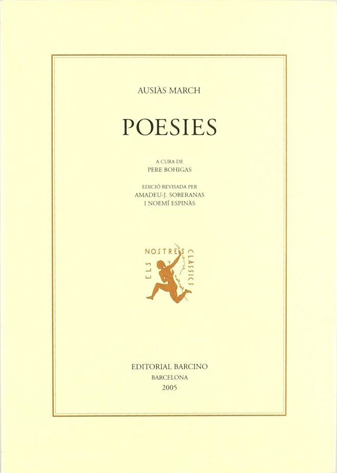 POESIES AUSIÀS MARCH - NOVA EDICIO- | 9788472267152 | MARCH, AUSIAS | Llibreria Aqualata | Comprar libros en catalán y castellano online | Comprar libros Igualada