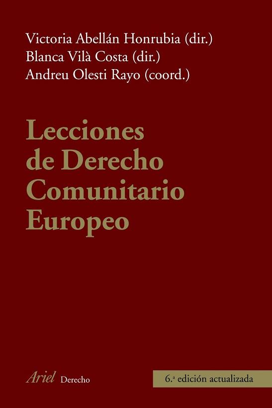 LECCIONES DE DERECHO COMUNITARIO EUROPEO | 9788434469655 | AAVV | Llibreria Aqualata | Comprar llibres en català i castellà online | Comprar llibres Igualada