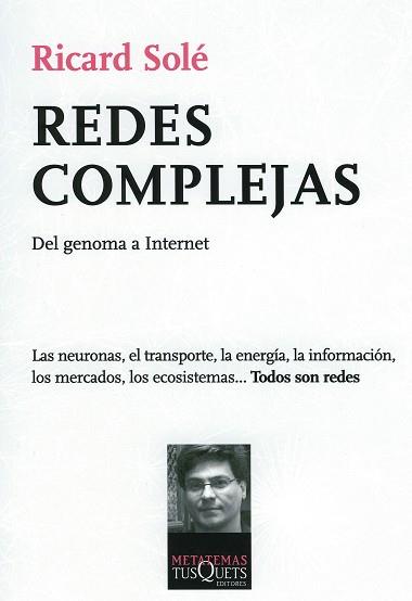 REDES COMPLEJAS (METATEMAS 105) | 9788483831175 | SOLE, RICARD | Llibreria Aqualata | Comprar libros en catalán y castellano online | Comprar libros Igualada