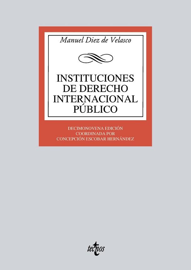 INSTITUCIONES DE DERECHO INTERNACIONAL PÚBLICO | 9788430963034 | DIEZ DE VELASCO, MANUEL | Llibreria Aqualata | Comprar llibres en català i castellà online | Comprar llibres Igualada